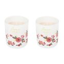 Coffret de 2 bougies parfumées "Maman Chérie" aux parfums de rose