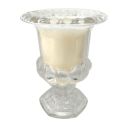 Bougie parfumée en vase Medicis en verre senteur pivoine (H14,5cm)