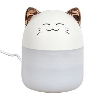 Diffuseur de parfum d’ambiance led en forme de chat kawaii (200 ml) avec couleurs changeantes