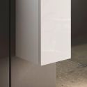 Colonne murale suspendue 1 porte blanc laqué - ARTURO