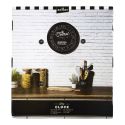Horloge murale bistrot noir vintage Ø50cm