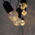 Guirlande lumineuse d'extérieur 10 ampoules led transparentes éclairage blanc chaud (L7,70m)