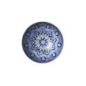 Bol en céramique bleu design jaipur (Ø12 cm)
