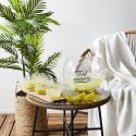 Saladier à cocktail en verre de 6,6L avec sa louche en plastique Ø26 cm