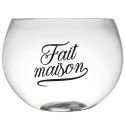 Saladier à cocktail en verre de 6,6L avec sa louche en plastique Ø26 cm