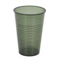 Set de 4 verres en plastique réutilisable au coloris vert, jaune et transparent