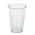 Set de 4 verres en plastique réutilisable au coloris vert, jaune et transparent