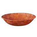 Saladier en bois de peuplier marron (Ø45 cm)
