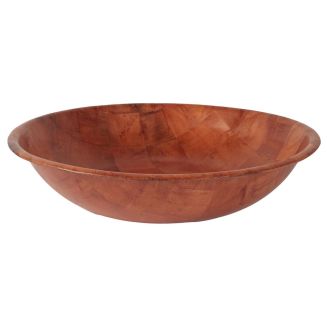 Saladier en bois de peuplier marron (Ø50 cm)