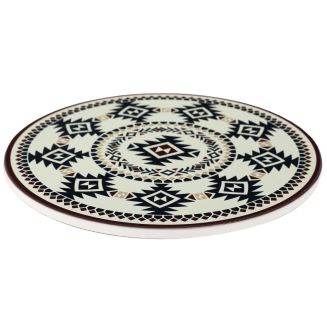 Dessous de plat céramique design oriental à motifs géométriques