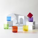 Set de 6 verres en verre teinté Multicolores (16 cl)