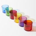 Set de 6 verres en verre teinté Multicolores (16 cl)