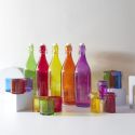Set de 6 verres en verre teinté Multicolores (16 cl)