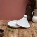 Tajine en céramique coloris blanc (Ø25,5 cm)
