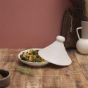 Tajine en céramique coloris blanc (Ø25,5 cm)