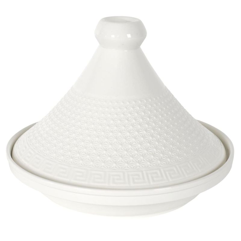 Tajine en céramique coloris blanc (Ø25,5 cm) Tajine en céramique coloris blanc (Ø25,5 cm)