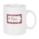 Mug XXL 80cl en céramique blanc avec message “Merci pour cette année” et feutre effaçable