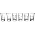 Set de 6 verres à shot en verre avec message “Conjugaison du verbe boire” (45 ml)