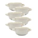Set de 6 bols à soupe en Grés du Temps beige (60ml)