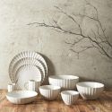 Set de 6 assiettes à dessert beiges en céramique (Ø21,7cm)