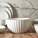 Saladier en céramique coloris beige (Ø23,5cm)