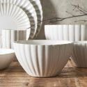 Set de 6 bols beiges en céramique (Ø14,5cm)