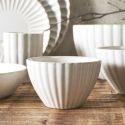 Set de 6 bols beiges en céramique (Ø11cm)