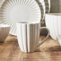 Set de 6 mugs beiges en céramique (30cl)