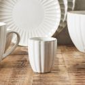 Set de 6 tasses à expresso beiges en céramique (12cl)