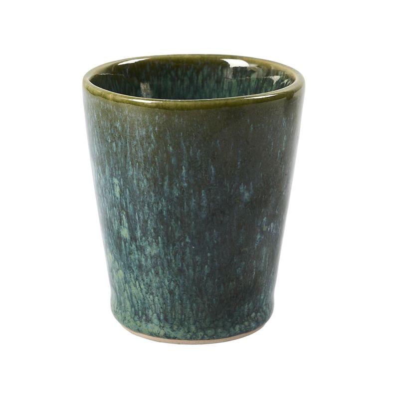 Tasse à expresso en céramique coloris verte (9 cl) Tasse à expresso en céramique coloris verte (9 cl)