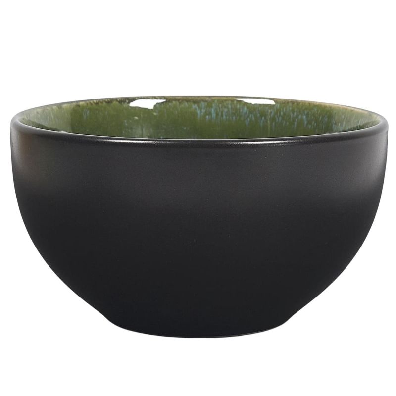 Bol en céramique coloris vert (Ø13,8cm) Bol en céramique coloris vert (Ø13,8cm)