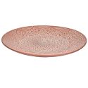 Set de 6 assiettes plates en céramique terracotta motif mandala (Ø27 cm)