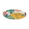Set de 6 assiettes plates en plastique paradis exotique (Ø26cm)