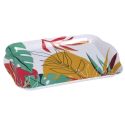 Plateau de service en plastique paradis exotique (21x14cm)