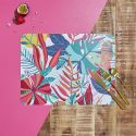 Ensemble de 6 sets de table en plastique paradis exotique (40x30cm)