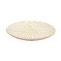 Set de 6 assiettes à dessert en céramique beige motif mandala (Ø19,5 cm)