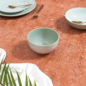 Set de 6 bols en céramique vert motif mandala (65cl)