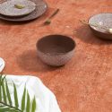 Set de 6 bols en céramique terracotta motif mandala (65cl)