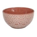 Set de 6 bols en céramique terracotta motif mandala (65cl)