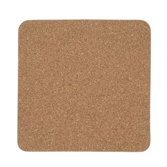 Dessous de plat carré en liège naturel de 19 cm