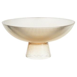 Coupe à fruits sur pied en verre ambré de 1,1 L