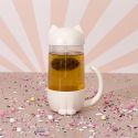 Mug kawaii chat avec infuseur en forme de poisson de 30 cl