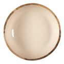 Saladier en bois de manguier uni beige (Ø28 cm)