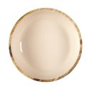 Saladier en bois de manguier uni beige (Ø33 cm)