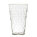 Set de 6 verres en plastique transparent en nid d'abeille (42cl)