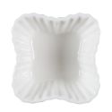 Set de 6 ramequins carrés en céramique blanc texturé (L7,5 cm)