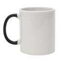 Mug "bistrot" en céramique coloris blanc et noir (30cl)