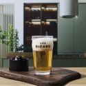 Coffret de 4 verres à bière en verre style bistrot