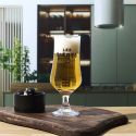 Coffret de 4 verres à bière en verre style bistrot