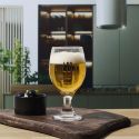 Coffret de 4 verres à bière en verre style bistrot